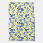 Classic Blue French Toile Deer Forest Pattern Theedoek (Verticaal)