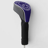 Classic Blue Gepersonaliseerde Golf Club Speler Na Golfheadcover (Schuin)