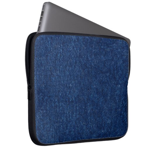 "Classic Blue Jeans" Electronics Bag Laptop Sleeve (Voorkant Rechts)