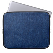 "Classic Blue Jeans" Electronics Bag Laptop Sleeve (Voorkant)