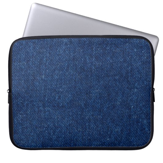 "Classic Blue Jeans" Electronics Bag Laptop Sleeve (Voorkant)