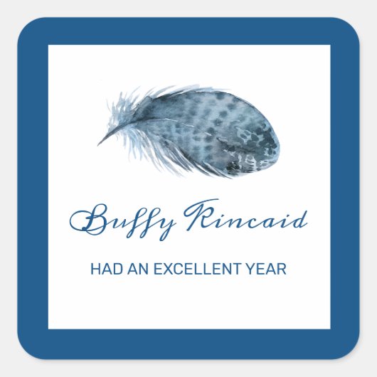 Classic Blue Label Boho Feather Award (Voorkant)