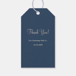 Classic Blue Modern minimalist Weddenschap Gift La Cadeaulabel