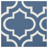 Classic Blue Moroccan Trellis Pattern Fabric 02 Stof (Swatch)