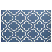 Classic Blue Moroccan Trellis Pattern Fabric 02 Stof (Fat Quarter)