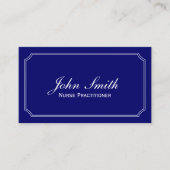 Classic Blue Nurse Practitioner Visitekaartje (Voorkant)