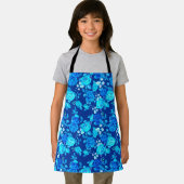 Classic Blue Rose Flowers Pattern-87600 Schort (Insitu)