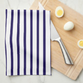 Classic Blue Stripe Theedoek (Quarter Fold)