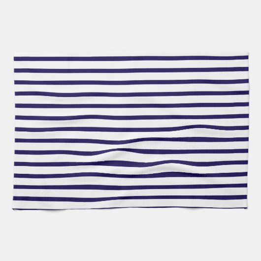 Classic Blue Stripe Theedoek (Horizontaal)