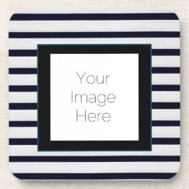 "Classic Blue Striped Onderzetter – aangepaste Gif