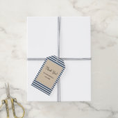 Classic Blue Stripes Gift Labels Cadeaulabel (Met Touw)