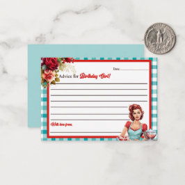 Classic Blue Verjaardagsadvies voor B-Day Kaart Notitiekaartje