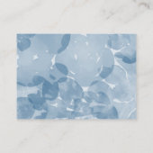 Classic Blue Waterverf trouwkaart Informatiekaartje (Achterkant)