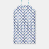 Classic Blue White Chinoiserie Dutch Pattern Cadeaulabel (Achterkant)