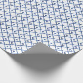 Classic Blue White Chinoiserie Dutch Pattern Cadeaupapier (Hoek)