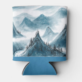 Classic Blue White Chinoiserie Landscape Painting Blikjeskoeler