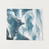 Classic Blue White Chinoiserie Landscape Painting Wandkleed (Voorkant (horizontaal))