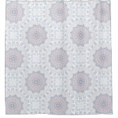 Classic Blue White Mandala Pattern Douchegordijn (Voorkant)