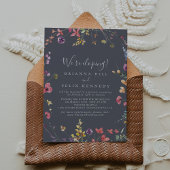 Classic Blue Wild Elopement Reception Kaart