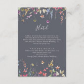 Classic Blue Wild Floral Hotel Informatiekaartje (Voorkant)