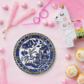 Classic Blue Willow Design Paper-Borden Papieren Bordje (Feest)