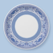 Classic Blue Willow Paper Borden Papieren Bordje