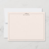 Classic Blush Pink Professional Bedankkaart (Voorkant)