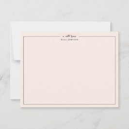 Classic Blush Pink Professional Bedankkaart