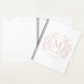 Classic Blush Roze  Bloemkam Monogram Planner (Display)