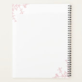 Classic Blush Roze  Bloemkam Monogram Planner (Achterkant)