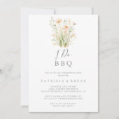 Classic Blush Wildflower Ik doe BBQ Engagement Par Kaart (Voorkant)