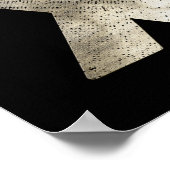 Classic Bmx Bike | Bmx Silver Gold Poster Print (Hoek)