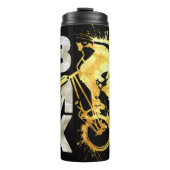 Classic Bmx Bike | Bmx Silver Gold Thermal Tumbler Thermosbeker (Voorkant)