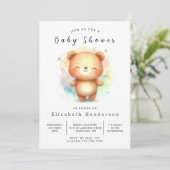 Classic Boho Beer Baby shower Kaart (Staand voorkant)