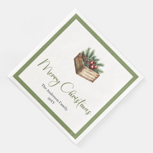 Classic Boho Scandinavian Christmas Tree Table Servet (Hoek)