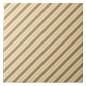 Classic Bold Diagonal Stripe Keramische Tegel Tegeltje (Voorkant)