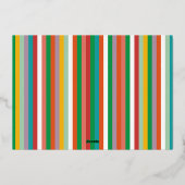 Classic Bold Gold Typografie GELUKKIGSTE Foto Folie Feestdagenkaart (Achterkant)