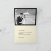 Classic Book Bord 4 Multi Photo Elegant Wedding Bedankkaart (Binnen)