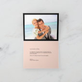 Classic Book Bord 4 Multi Photo Elegant Wedding Bedankkaart (Binnen)