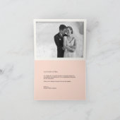 Classic Book Bord 4 Multi Photo Elegant Wedding Bedankkaart (Binnen)