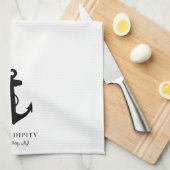 Classic Boot Anchor Monogram Theedoek (Quarter Fold)