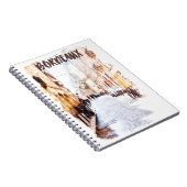 Classic Bordeaux Frankrijk Waterverf Reizen Notitieboek (Rechterzijde)