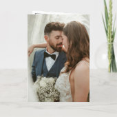 Classic Border Black and White Timeless Wedding (Achterkant)