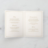 Classic Border Ivory and Gold Timeless Wedding (Binnen)