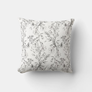 Classic Botanical Florals Wedding Gift Kussen