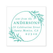 Classic Botanical Verzonden Van Naam Retouradres Zelfinktende Stempel (Design)
