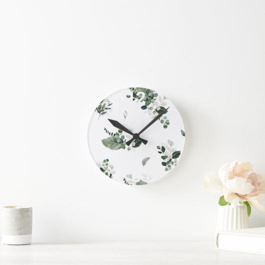 CLASSIC BOTANICAL WALL CLOCK RONDE KLOK (Huis)