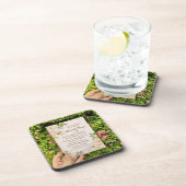 Classic Botanical Wedding Invi Bier Onderzetter (Rechterzijde)