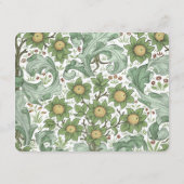 Classic Botanische Bruiloft Informatie Kaart (Achterkant)