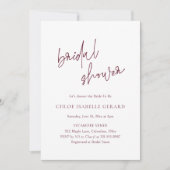 Classic Bourgogne Elegant Vrijgezellenfeest Kaart (Voorkant)